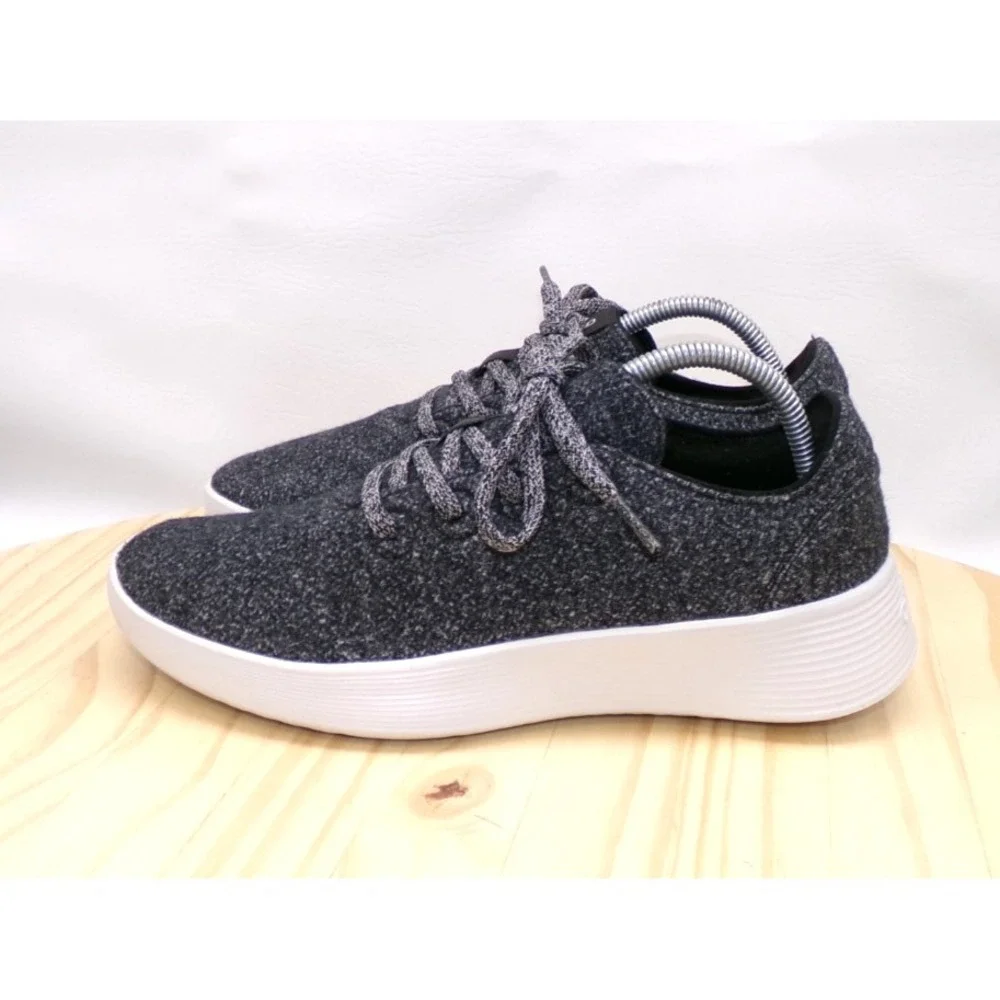 Allbirds Wool Runner 2 WR2 Shoes Mens Dark Gray Sz 8.5 Sneakers Lace Up